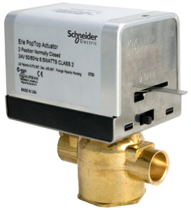 Erie VT2317G13A020 24v 3/4" Sweat 2-Way Spring Return N.C. PopTop Zone Valve
