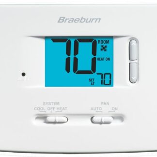 Braeburn 1020NC 24v/Millivolt Single-Stage Non Programmable Thermostat 1H-1C