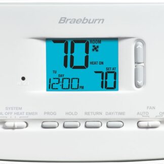 Braeburn 2220NC 24V Builder Series ProgrammableThermostat 2H/1C