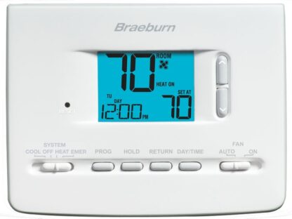 Braeburn 2220NC 24V Builder Series ProgrammableThermostat 2H/1C