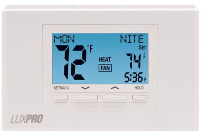 Lux P722U 24v Multi Stage 7 Day Programmable Digital Thermostat 2H-2C