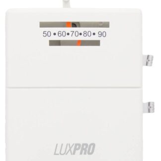 Lux PSM40SA 24v Single Stage 2-Wire Heating And Cooling Thermostat 50-90F