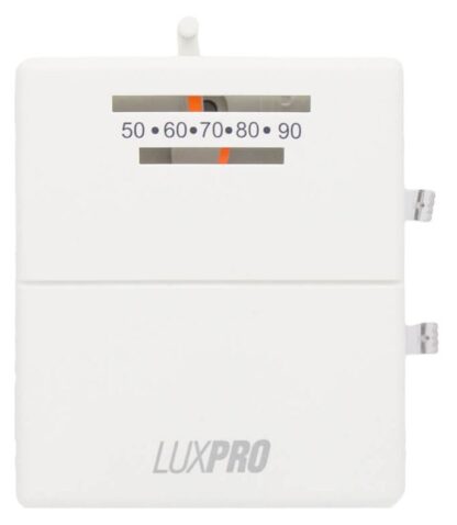 Lux PSM40SA 24v Single Stage 2-Wire Heating And Cooling Thermostat 50-90F