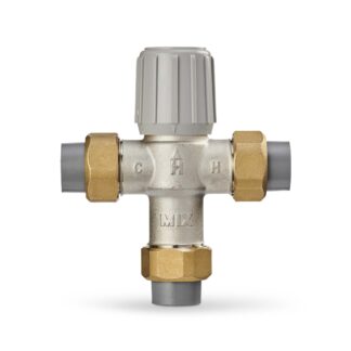 Resideo AM101-UCPVC-1LF 3/4" Union CPVC Lead Free Mixing Valve 70-145F