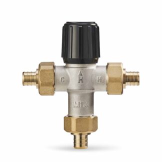 Resideo AM101C1070-UPEX-1LF 3/4" Union PEX 1070 Lead Free Mixing Valve 70-120F