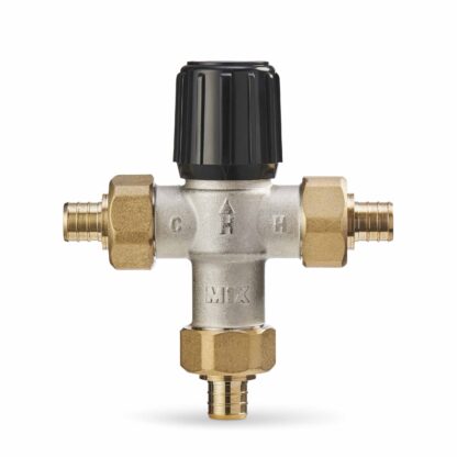 Resideo AM101C1070-UPEX-1LF 3/4" Union PEX 1070 Lead Free Mixing Valve 70-120F