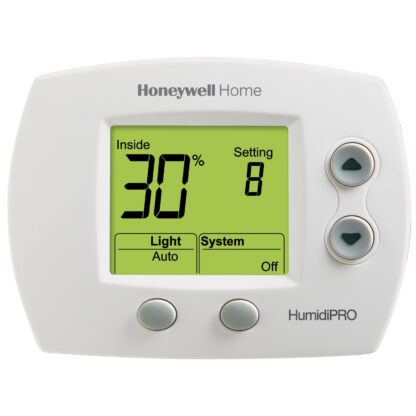 Resideo H6062A1000 24v Premier White HumidPro Digital Humidity/Dehumidity Control