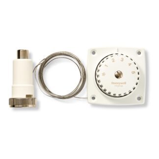 Resideo T100B1035 Radiator Actuator W/Remote Temp Sensing & Set Point 6' Cap.
