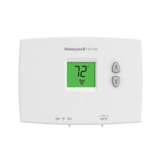 Resideo TH1110DH1003 Dual-Powered FocusPRO Non-Program Horiz. Mount Thermostat