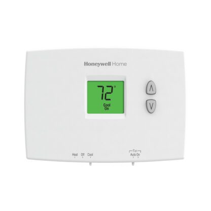 Resideo TH1110DH1003 Dual-Powered FocusPRO Non-Program Horiz. Mount Thermostat