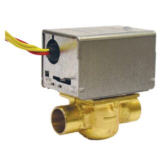 Resideo V8043E1012 24v 2-Way 2-Pos N.C Zone Valve 3/4" Sweat 3.5Cv w/Aux Switch