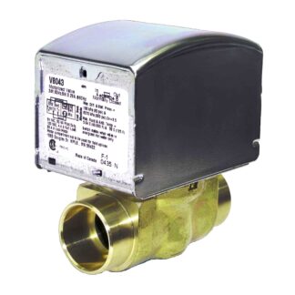 Resideo V8043E5020 24v 2-Way 2-Pos. N.C. Zone Valve 1" Sweat 3.5Cv w/Aux Switch