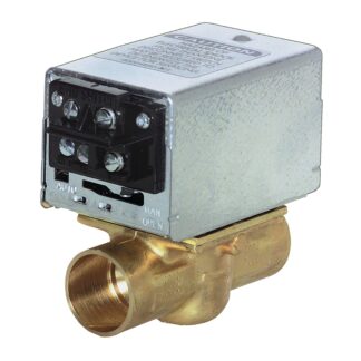 Resideo V8043F1036 24v 2-Way N.C. Zone Valve 3/4" Sweat 3.5Cv w/Terminal Block
