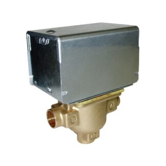 Resideo V8044E1003 24v 3-Way 2-Pos. N.C Zone Valve 1/2" Sweat 4.0Cv w/Aux Switch