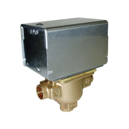 Resideo V8044E1003 24v 3-Way 2-Pos. N.C Zone Valve 1/2" Sweat 4.0Cv w/Aux Switch