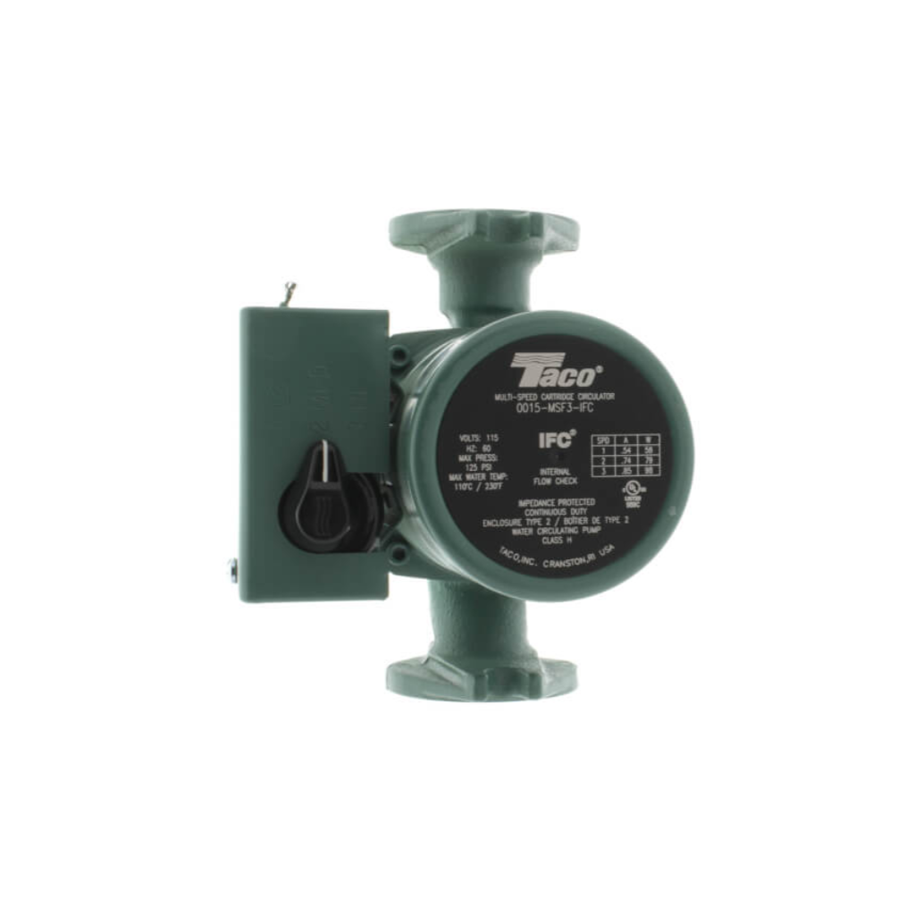 Taco 0015-MSF3-IFC Cast Iron Circulator Pump With Integral Flow Check , 1/20 HP, 115V