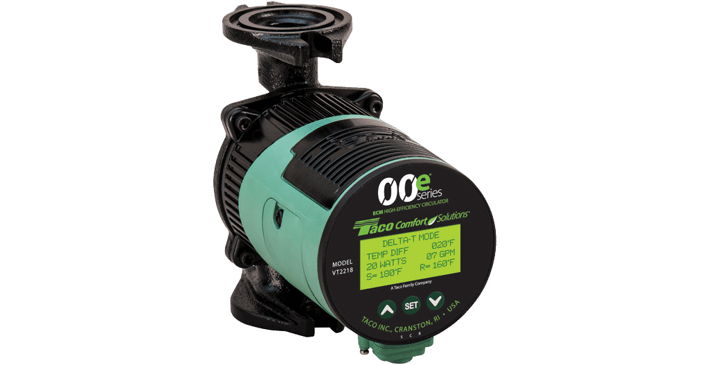 Taco VT2218-HY2-FC1A00 ECM High Efficiency Variable Speed Circulator Pump, 1/25 HP, 120V